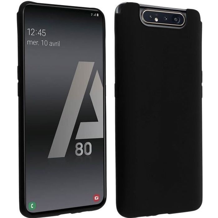 Coque Samsung Galaxy A80 Protection Silicone Souple Ultra-fine Noir
