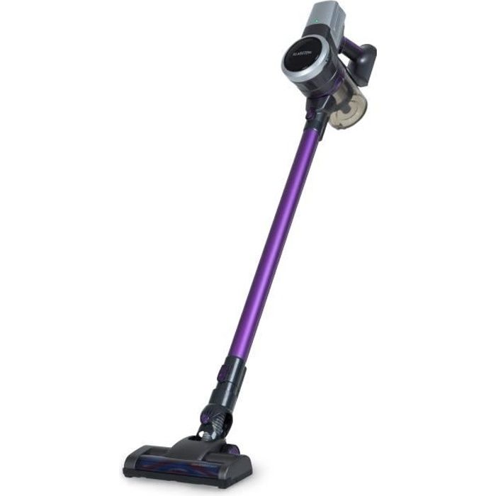 Klarstein Clean Butler 4G Silent Aspirateur cyclone sur batterie - 0,8 litre- Classe HEPA10 - Moteur 160W - Violet