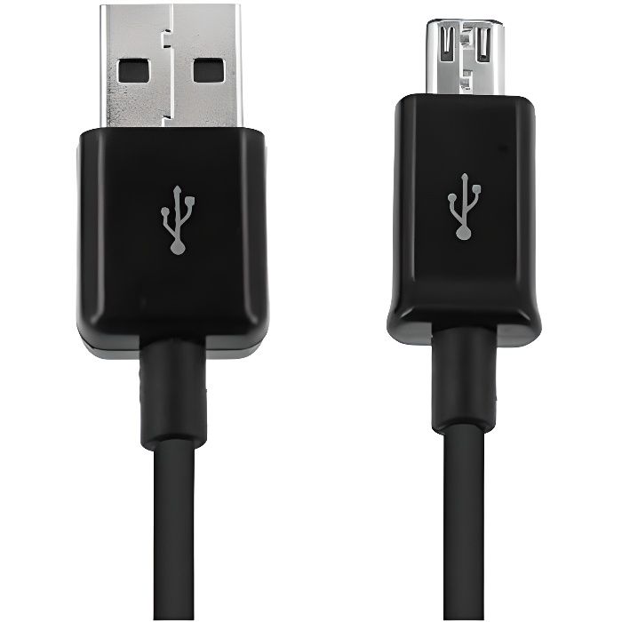 Câble Micro USB de recharge et de Transfert pour Tablette SAMSUNG Galaxy Tab E 9.6 ( 1 mètre -Noir )