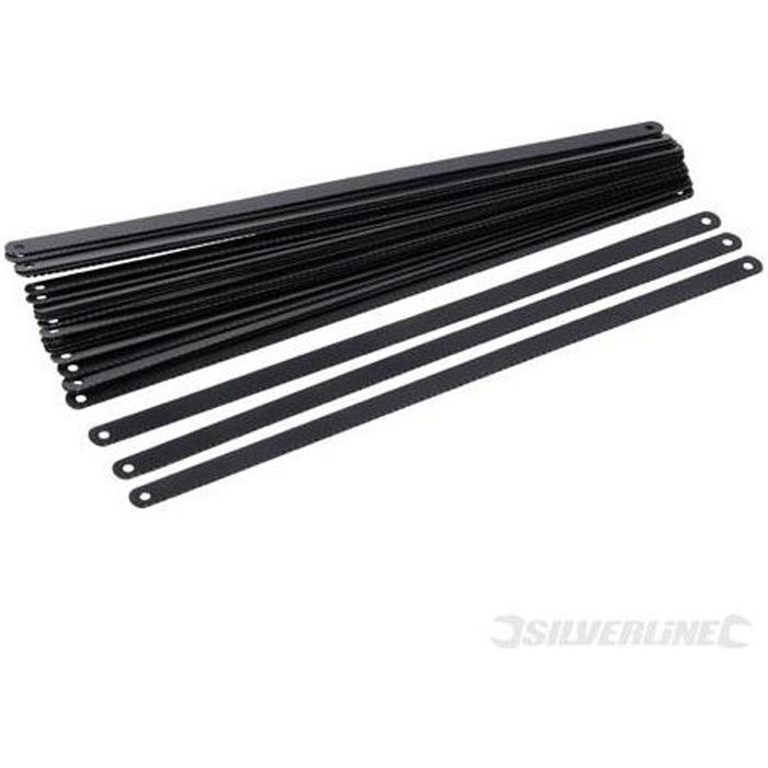 24 lames pour scie à métaux acier carbone - 300…