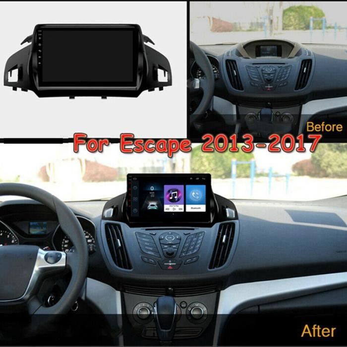 9 Pouces Android 10 Voiture StéRéO Radio Bluetooth MP5 Lecteur éCran de Navigation GPS 1 + 16 Go pour Ford Escape 2013-2017