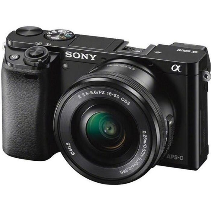 Sony ILCE-6000L Kit (16-50)noir camera Appareils Photo Numériques Compact