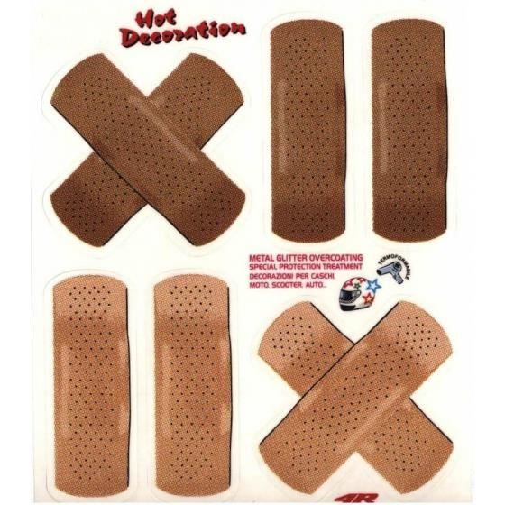 autocollants vélo Band AID brun