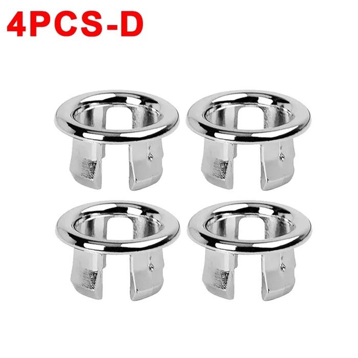 Lot De 12 Couvercles Trop-plein Lavabo - Remplaçment Facile, Plastique Anti-rayures, Diamètre 47-48 Mm