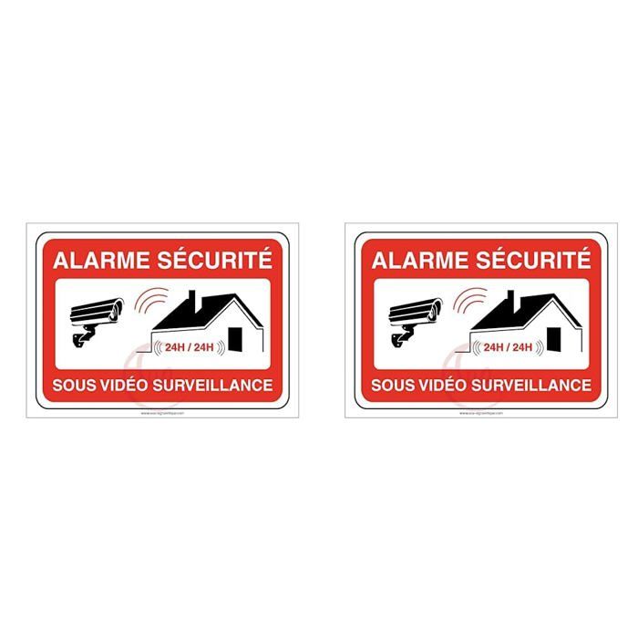 Panneau Propriété Privée Défense D'Entrer Aluminium, 4 Vidéo