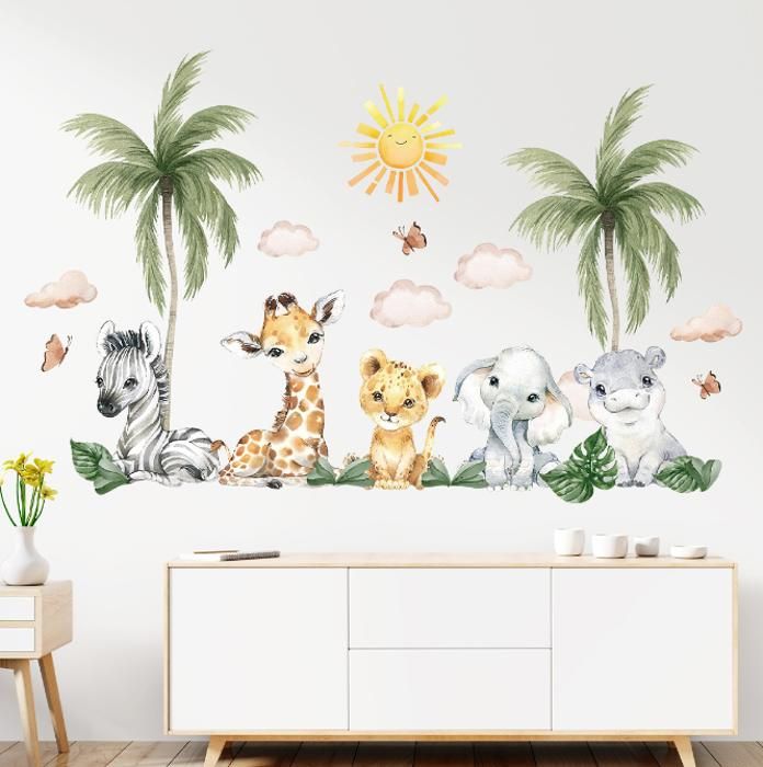 Tableau Déco Chambre Bébé - Zèbre Mignon Avec Couronne - Nouveau-né