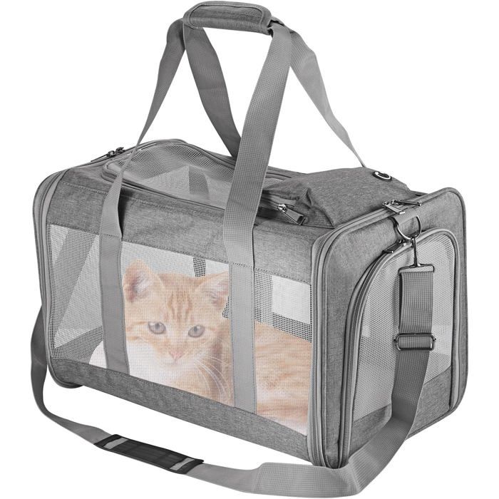 Meilleurs prix pour Sac Transport Chat Souple Et Respirant Voiture Voyage Avec Animaux Sac Transport Avec Tapis Lavable Sac Transport Chien Avion Cabi