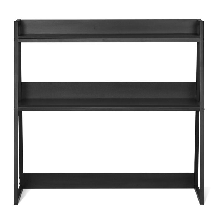 Étagère de Bureau - DUOKU - Organiseur 2 Niveaux - 95 x 32 x 90 cm - Antidérapants - Noir