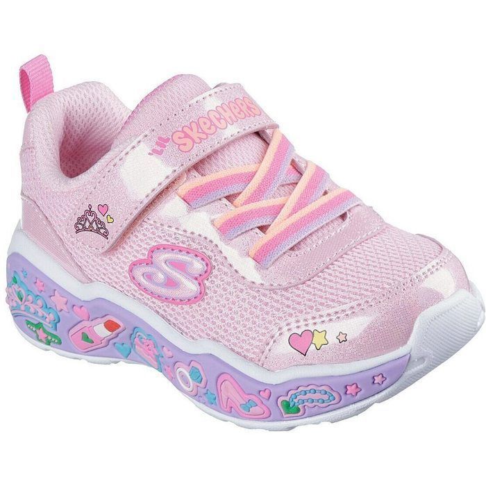 Skechers Baskets - SKECHERS - Play Scene Fun Squ - Rose - Fille (Bébé) - Tige textile