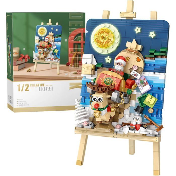 Mini blocs de construction de Noël en 3D (Traîneau) - Jeu de ...