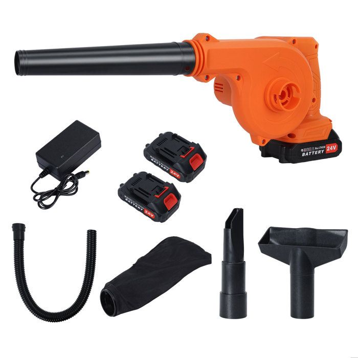 Souffleur De Feuilles Sans Fil 21V 800W – 2 Batteries 3.0Ah + Chargeur Rapide | Jusqu’à 210 Km/h