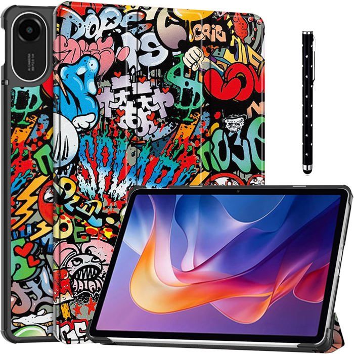 Coque Intelligente Fine Pour Xiaomi Redmi Pad 2 Pro 12.1" - Fonction Veille/Réveil - Support Réglable - Noir - 14