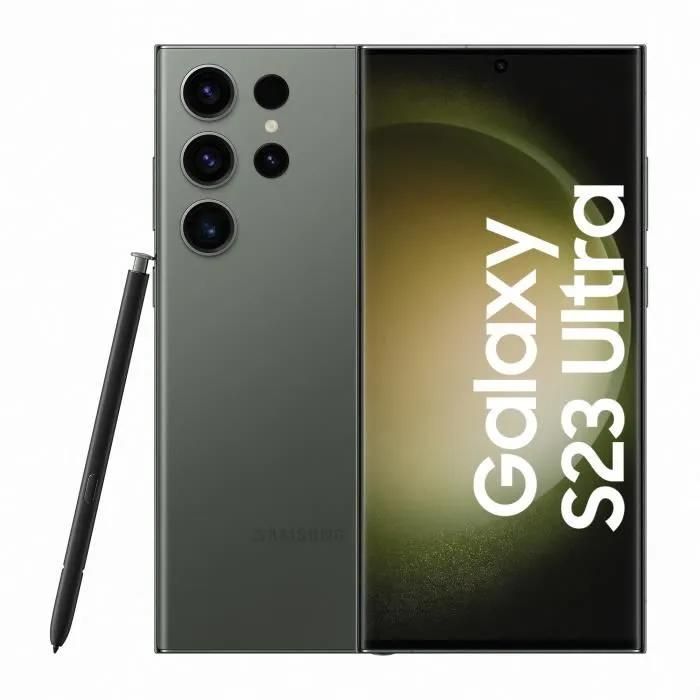 Smartphone - SAMSUNG Galaxy S23 Ultra 256 Go 5G - Vert - Single SIM US Version