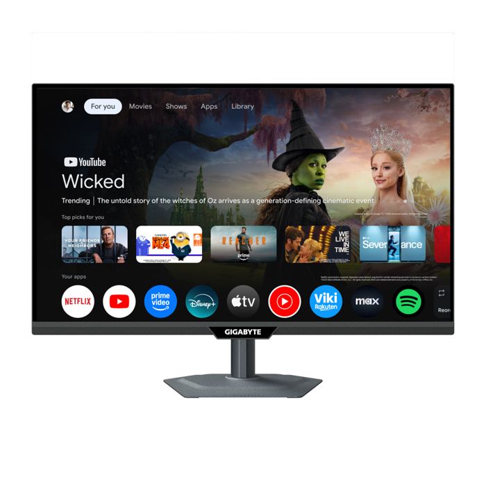 GIGABYTE M27QS MONITEUR INTELLIGENT 27” 2K QHD GOOGLE TV AFFICHAGE SANS FIL 2560 X 1440 180HZ 1MS 350 CDM² FREESYNC DI - vue 3