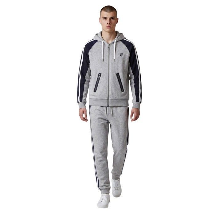 Bill Tornade Ensemble de jogging homme Bill Tornade – Sweat zippé à capuche et pantalon Ismael Gris Homme Bill Tornade Ensemble de jogging homme Bill Tornade – Sweat zippé à capuche et pantalon Ismael Gris Homme