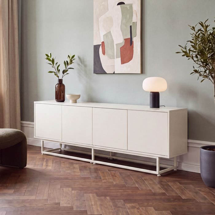 Meuble TV Boxholm 180 x 30 x 56 cm sable Meuble TV Boxholm 180 x 30 x 56 cm sable