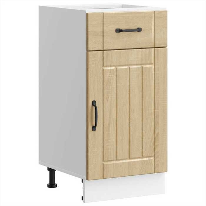 ELORAN Meuble Haut De Cuisine - Armoire de cuisine Lucca - chêne sonoma - bois ingénierie - 40x46x815 cm 22718