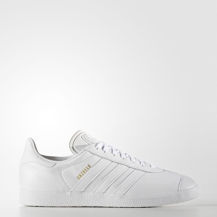 Gazelle cuir blanche homme Taille 39 1/3 - Cdiscount Chaussures