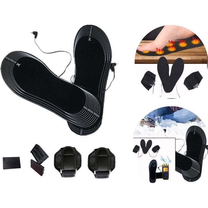 Fowinker Semelles Chauffantes Rechargeables Par USB Pour Homme Ou Femme, Semelles Chauffantes Pour Chaussures Chauffantes Pour Le Camping, La Randonnée, L'extérieur (1