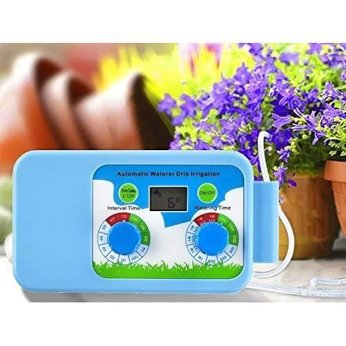 Programmateur Arrosage Automatique Johgee - Minuteur Goutte à Goutte Étanche Pour Jardin Extérieur