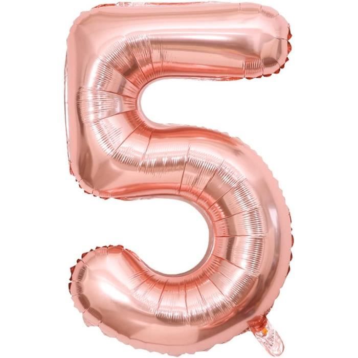 Ballon Chiffre Arc-en-ciel Avec Couronne Dorée : Décoration De Fête D' Anniversaire De 81 Cm (32 Po.) - France