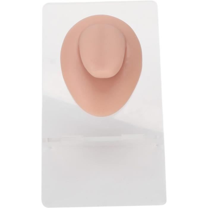 Modèle De Pratique Perçage Corps En Silicone - Oreille, Nez, Bouche, Langue, Nombril, Avec Présentoir Acrylique
