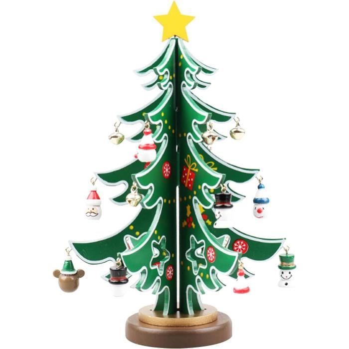 Sapin De Noël En Bois Diy Ensemble De Sapin De Noël Miniatures