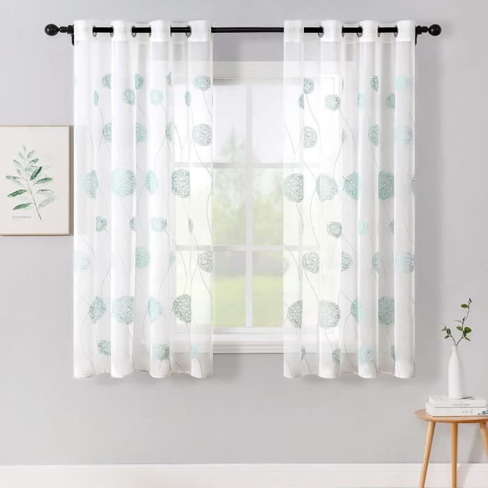 Rideau Coulissant Photo Sur Mesure – Dahlias Blancs – Impression Moderne – Klettband