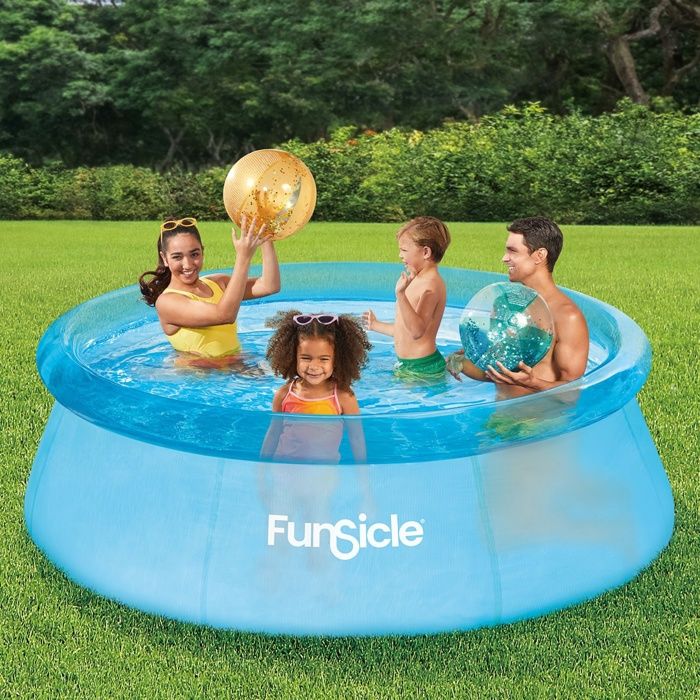 FUNSICLE Piscine Auto Stable Transparente Ø2 44m x76cm - vue 2