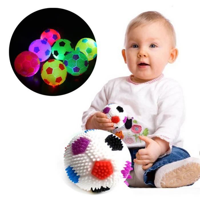 12 Pièces Mini Footballes Ballon Lumineux Jouet Cadeau Pour Enfant