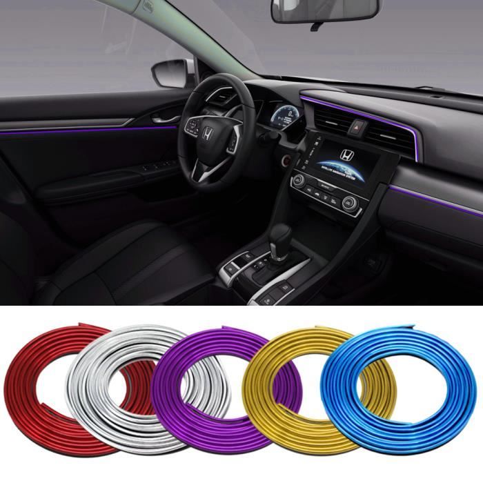Violet Bande Chrome Decoration D Interieur De Vehicule Accessoire