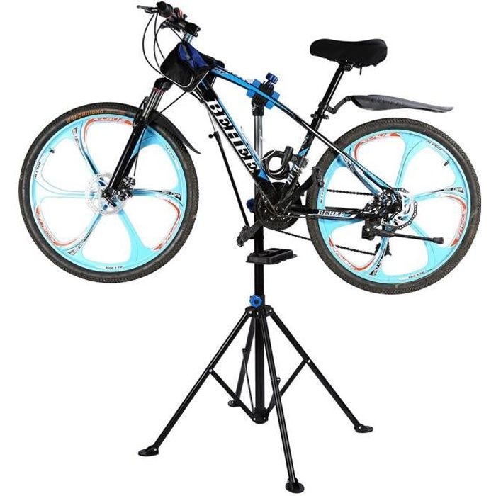 Pied De Reparation Velo Hauteur Reglable Pivotant Entretien Bicyclette Atelier Reglable Noir Prix Pas Cher Cdiscount