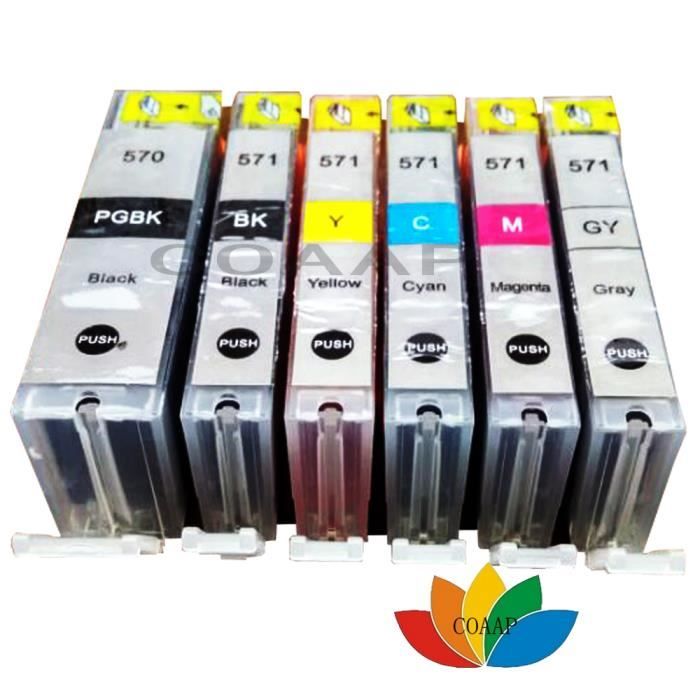 Lot De 5 Cartouches Compatibles Canon PGI570/CLI571 XL Pour Pixma TS8050