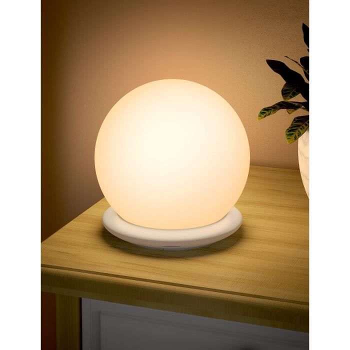 Réveil Numérique LED Cube 8cm Avec Veilleuse – Pour Enfant, Multicolore