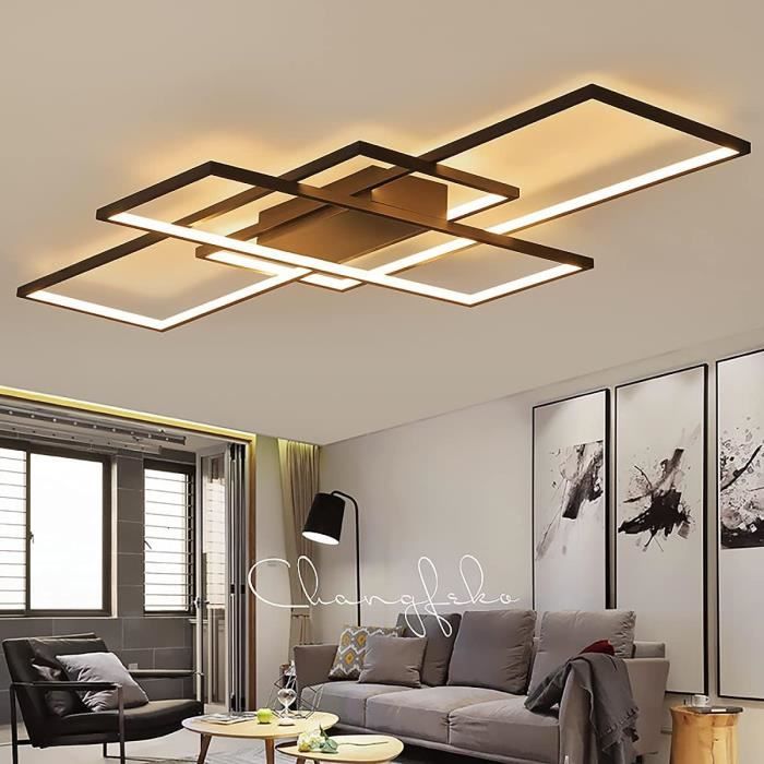 Plafonnier LED, Luminaire Salon, Dimmable Avec Télécommande 3000K-6000K