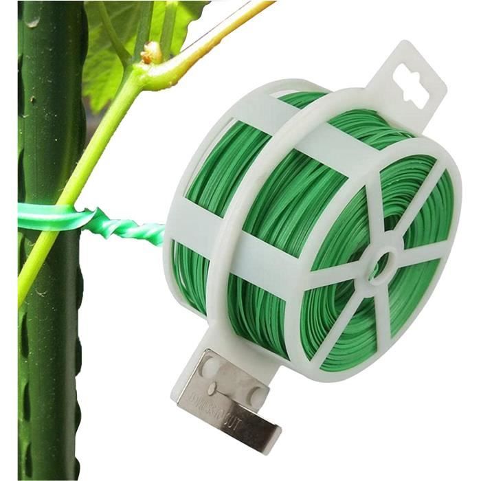 Attaches De Jardin pour Plantes, Fil De Fer Jardin avec Coupe, Bande De