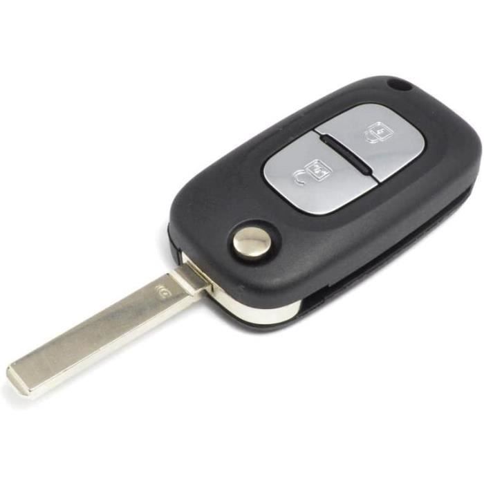 HooRLZ Coque Clé Renault, Compatible pour Renault Twingo Kangoo Clio Modus Boitier Clé Twingo 2