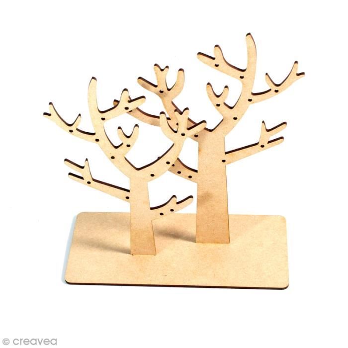 Janod Les Ateliers Du Calme – Porte-bijoux En Bois à Décorer Forêt Tropicale – Kit Créatif Enfant Dès 7 Ans – Miroir Inclus