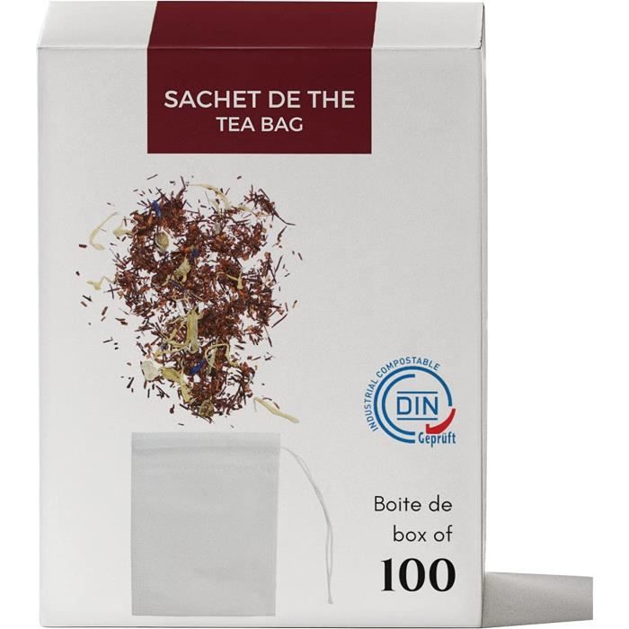 Filtres à thé Sachet de thé vide en Amidon de maïs pour