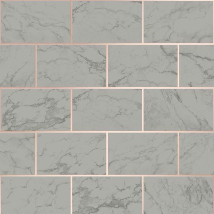 Metro Brique Marbre Papier Peint Charbon Crown M1511 Achat