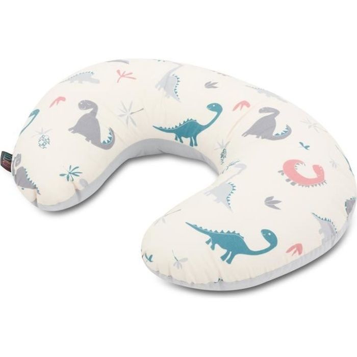Lajlo Coussin D Allaitement Ergonomique En U Maintien Et Soulage Le Dos Tetee Ou Biberon 60 X 40 X 15 Cm Dino Fou Cdiscount Puericulture Eveil Bebe