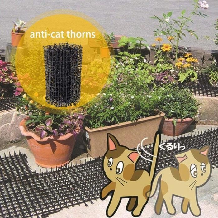 Protection Du Jardin Contre Les Oiseaux Thelastplanet Grilles Anti Nuisibles Anti Chat Epines Clous En Plastique Pour Ja Cdiscount Jardin