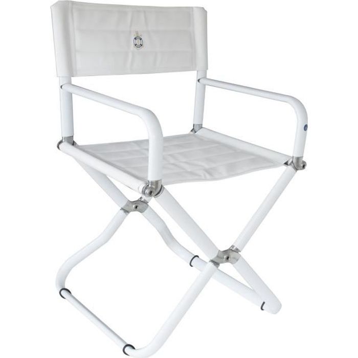 Fauteuil pliant - TREM - Candia blanc - Déhoussable - Relaxation - Contemporain