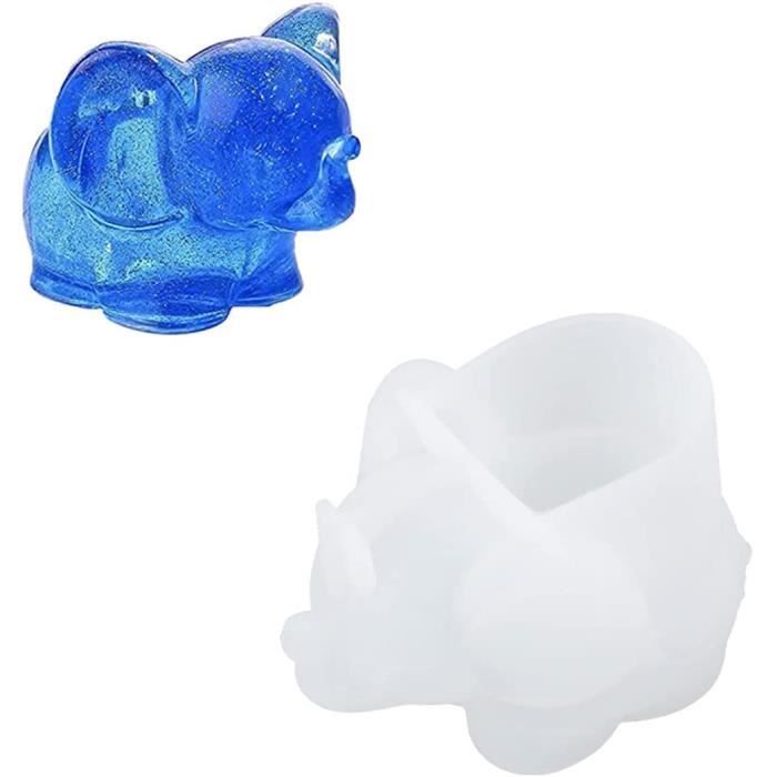 Moule Silicone Pour Résine – Forme Animal – DIY Artisanat – Blanc