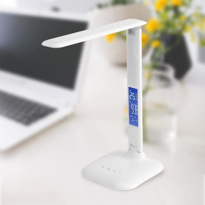 Lampe De Bureau Led Avec Thermomètre Heure Et Date