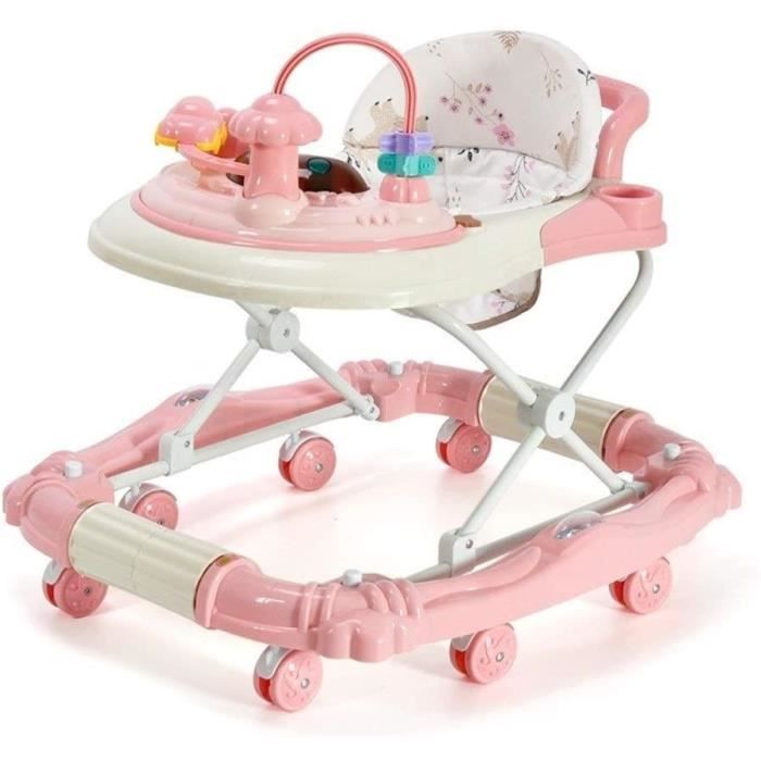 Trotteur pour les filles bebe et garcons trois dans une activite pliable walker helper apprenez a se tenir debout antirouli Cdiscount Puericulture Eveil bebe
