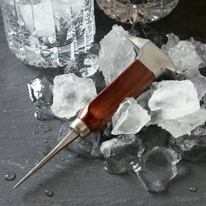 ARAMOX pilon à glace Pic à glace de 6,7 'en acier inoxydable avec poignée  de sécurité pour barres de cuisine