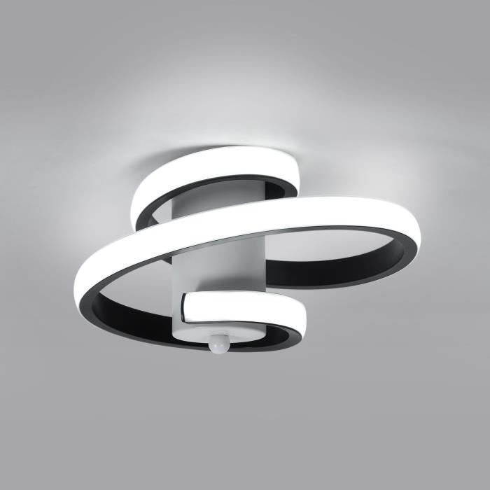 Starnearby Plafonnier LED Spirale, 12W Luminaire Plafonnie Moderne En Forme De Fleur Géométrique, 3000K-6000k, Lampe De Plafond à LED Pour Couloir, Balcon, Salle à Manger, Cuisine