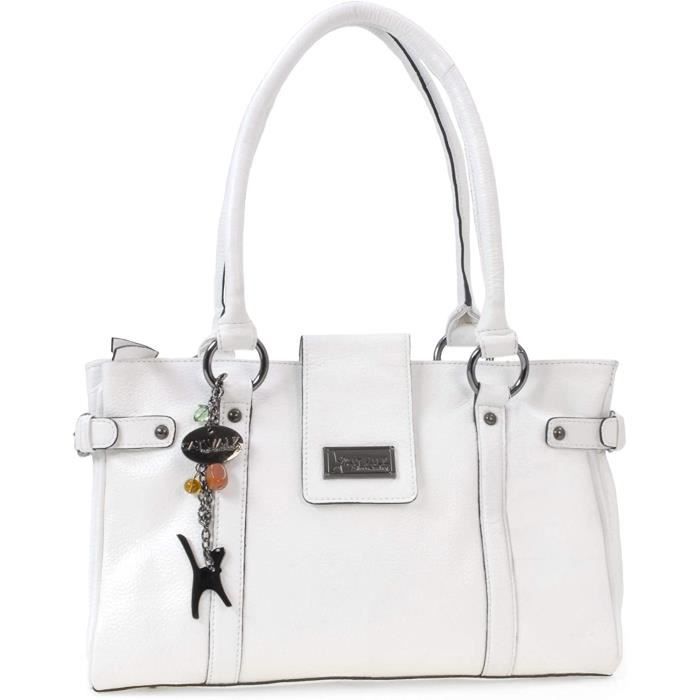 Catwalk Collection Handbags Cuir Veritable Sac Porte Main Sac