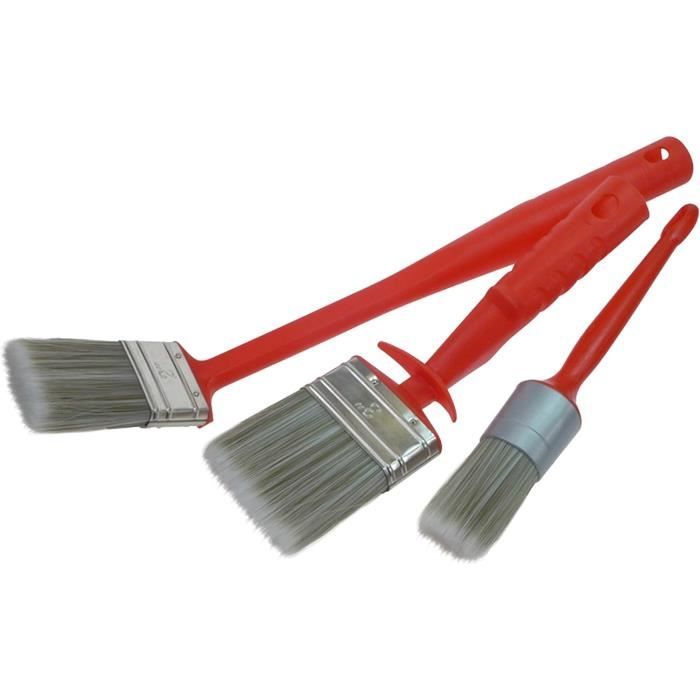 Lot De 3 Pinceaux à Badigeonner Poils Naturels - Pinceaux Cuisine Grill Pâtisserie